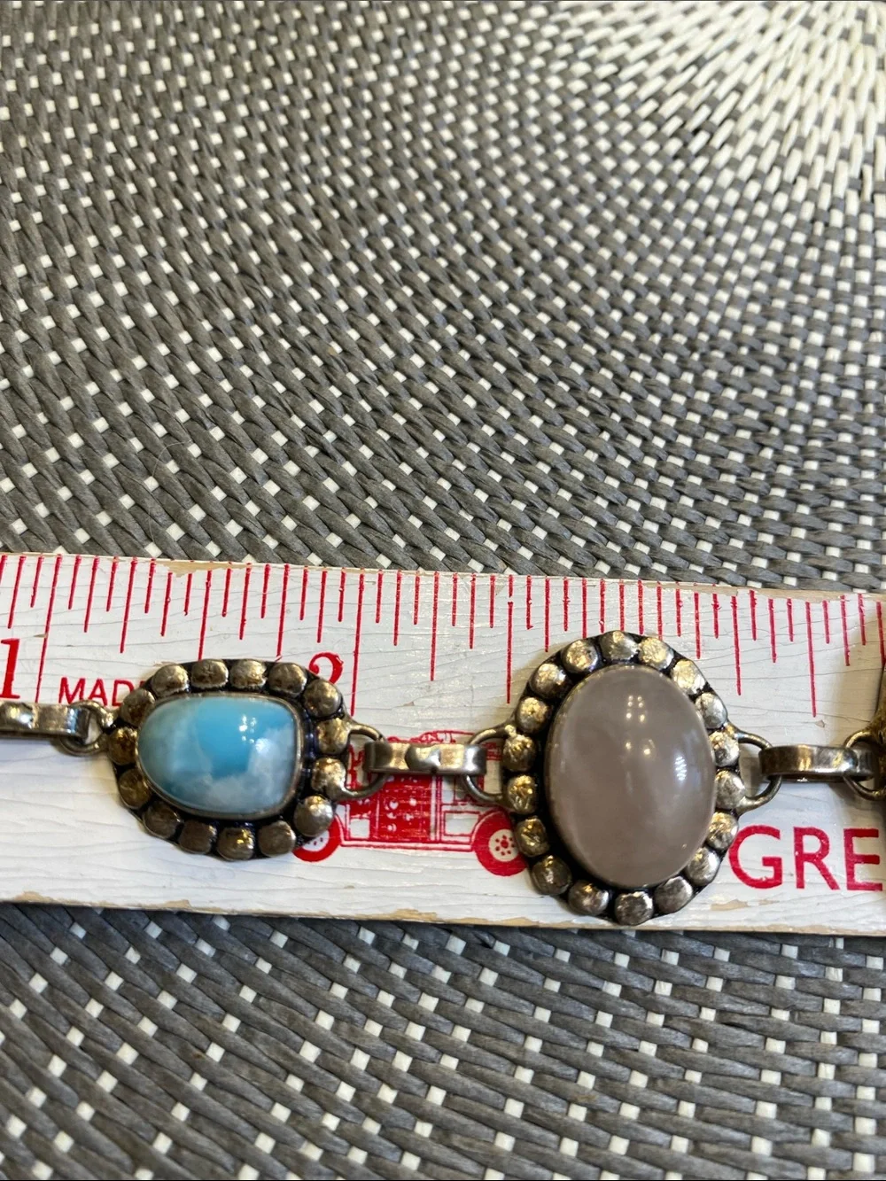 Silver Tone Multi Stone Bracelet - Picture 5 of 6